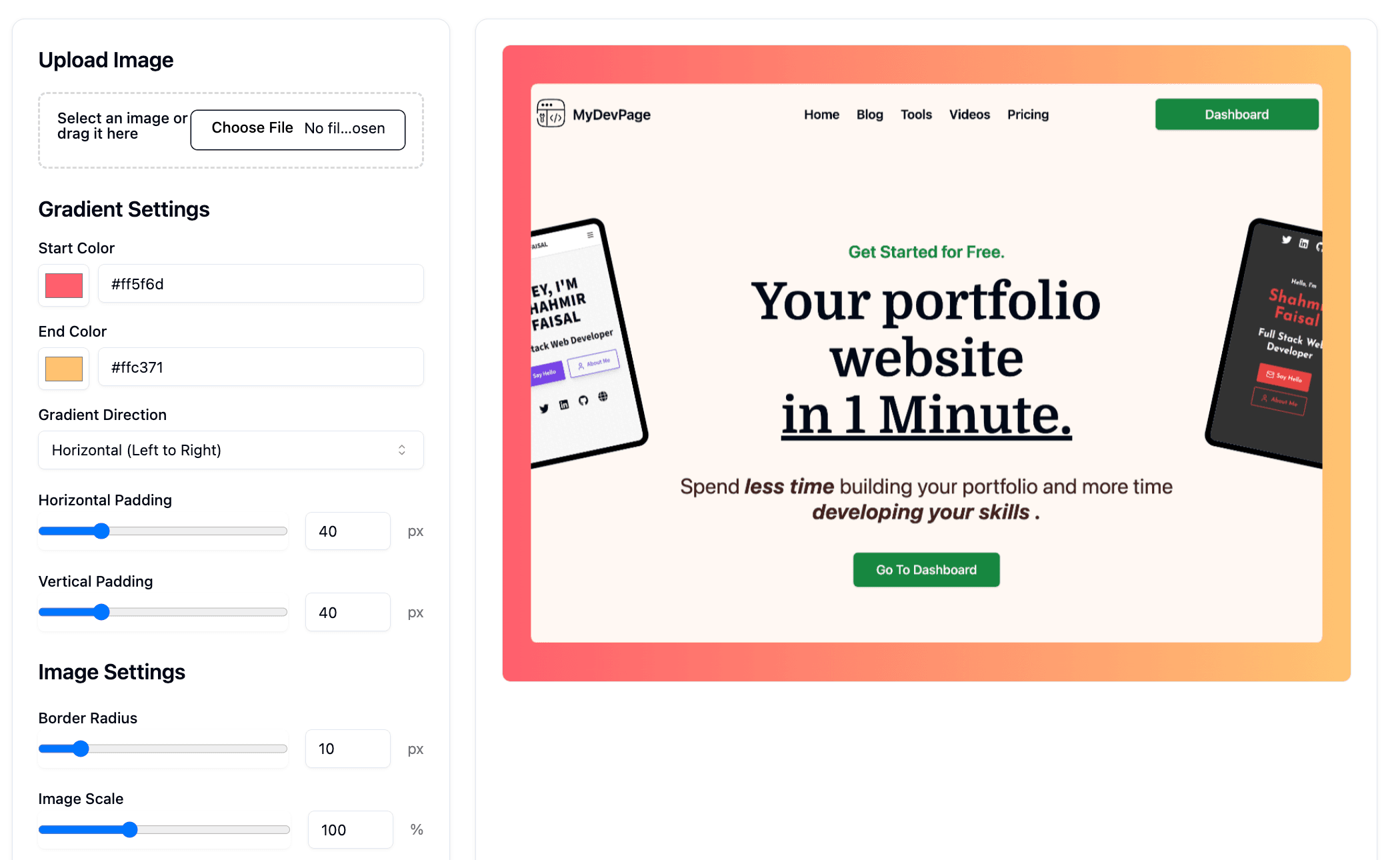 Image Gradient Tool