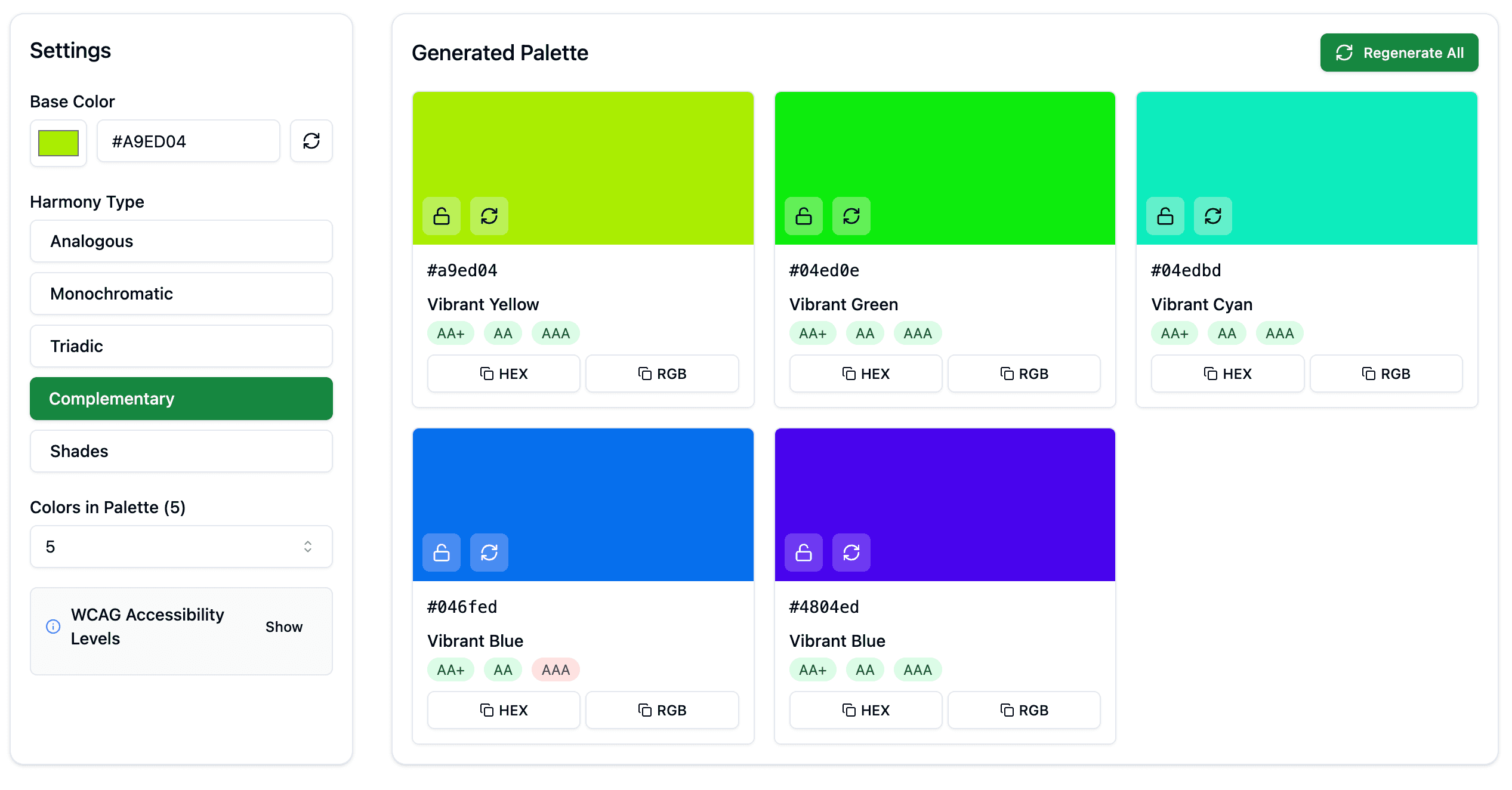 Color Palette Generator