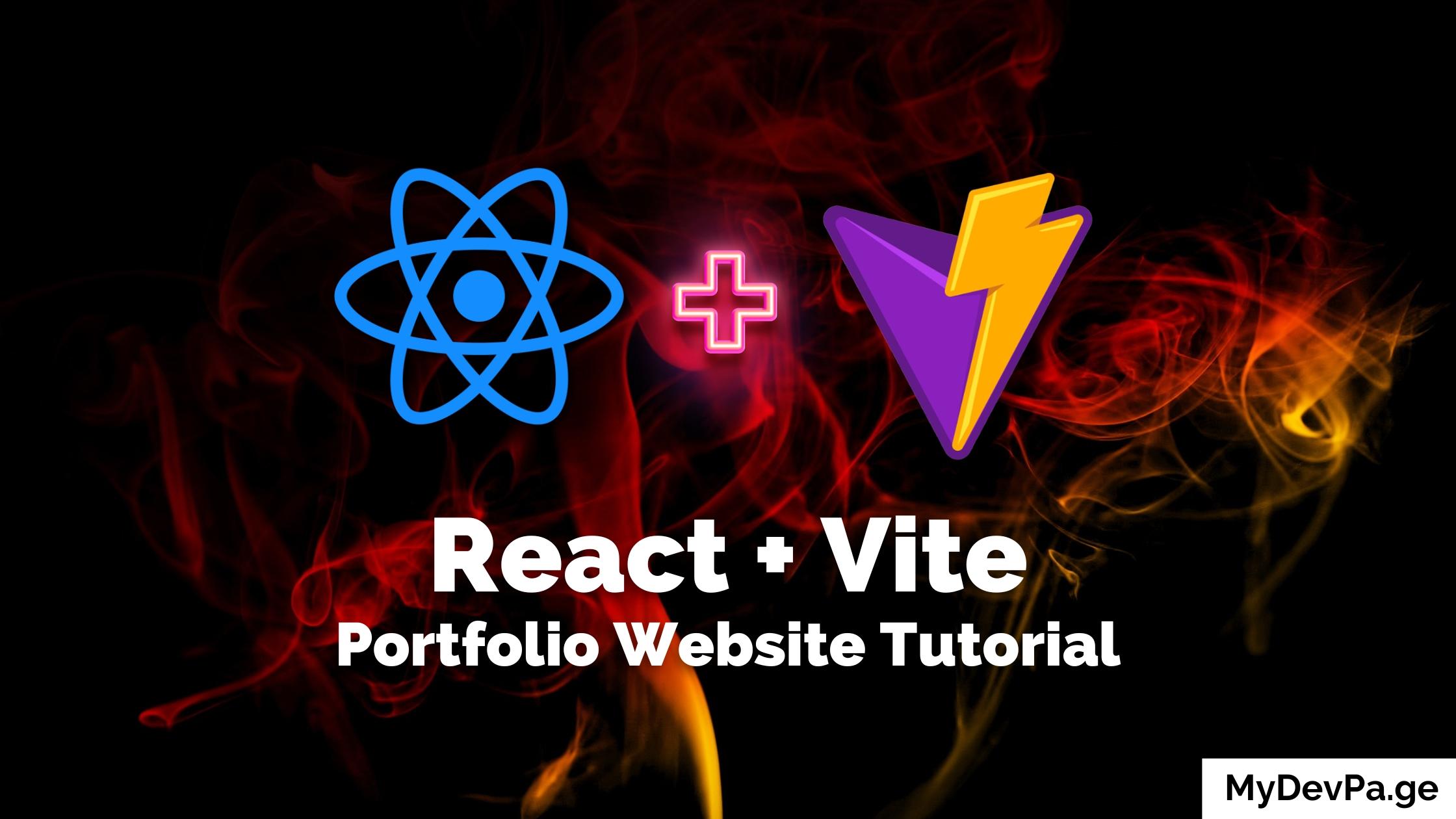 How to Create React App with Vite - Portfolio Website Tutorial