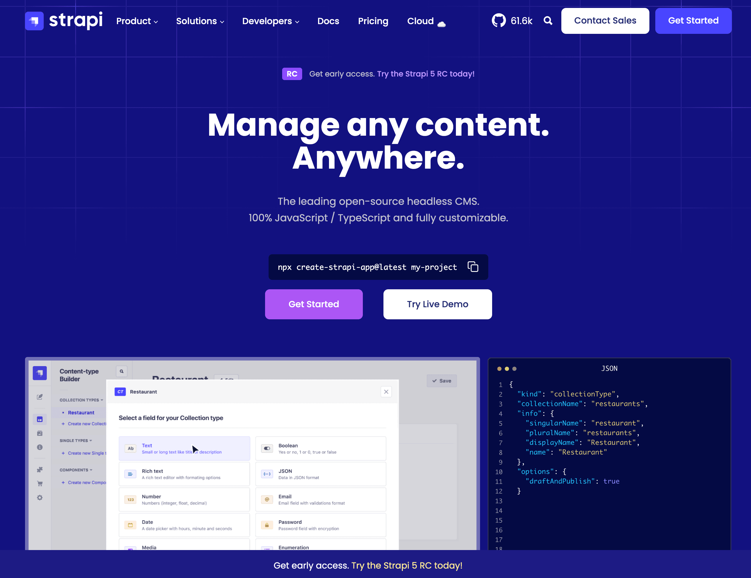 strapi-landing-page