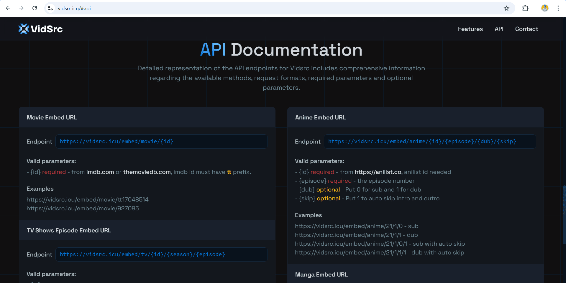 VidSrc API