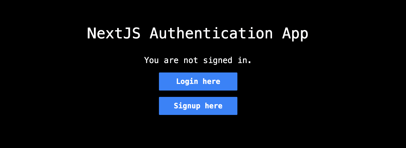 NextJS Homepage