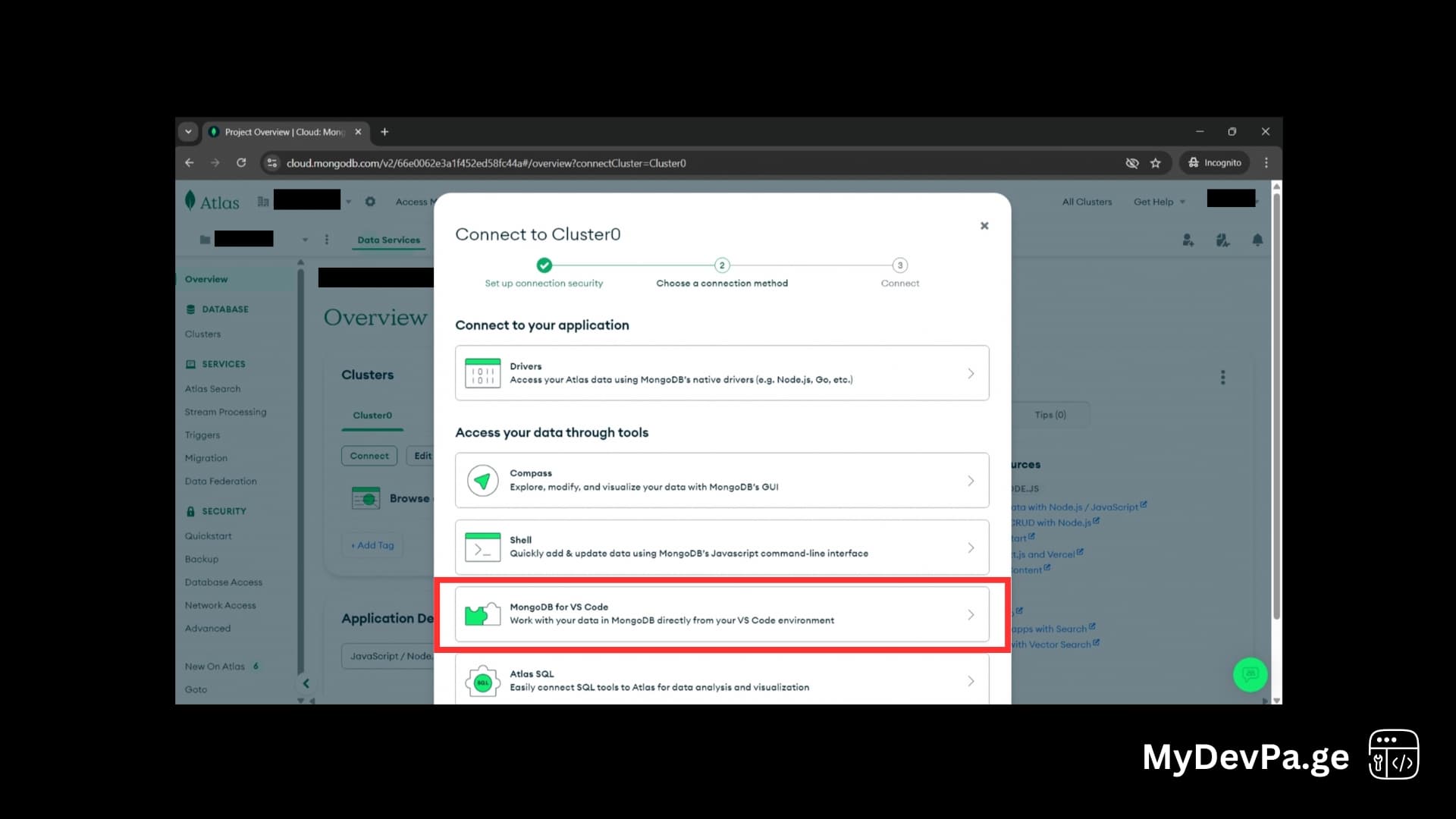 Mongo Connect to Cluster